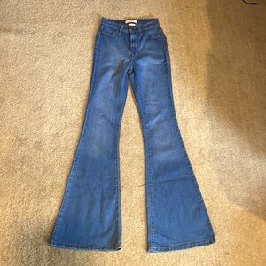 Vibrant Blue Flare Jeans